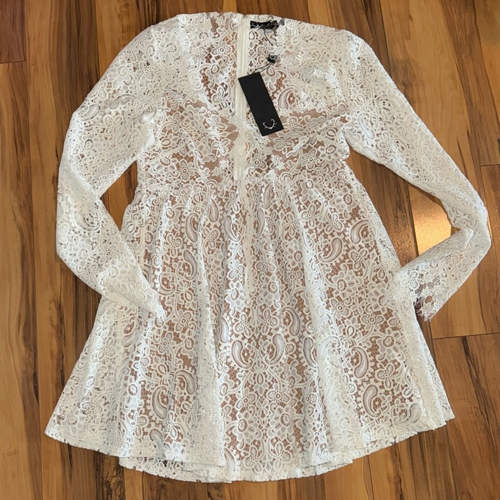 For love and lemons white dress nwt